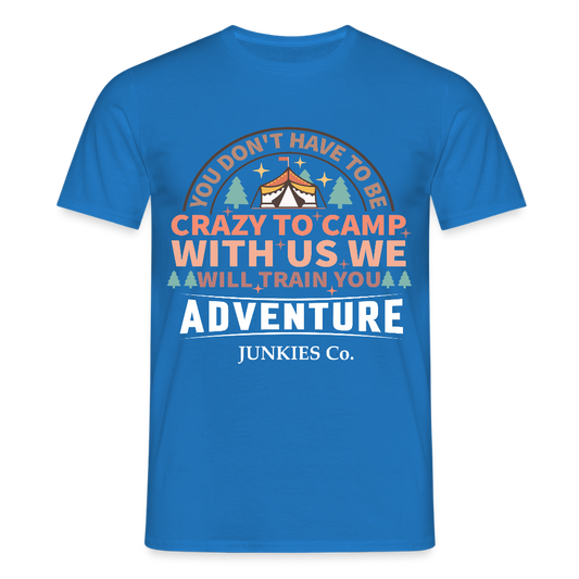 Men's Camping T-Shirt - royal blue