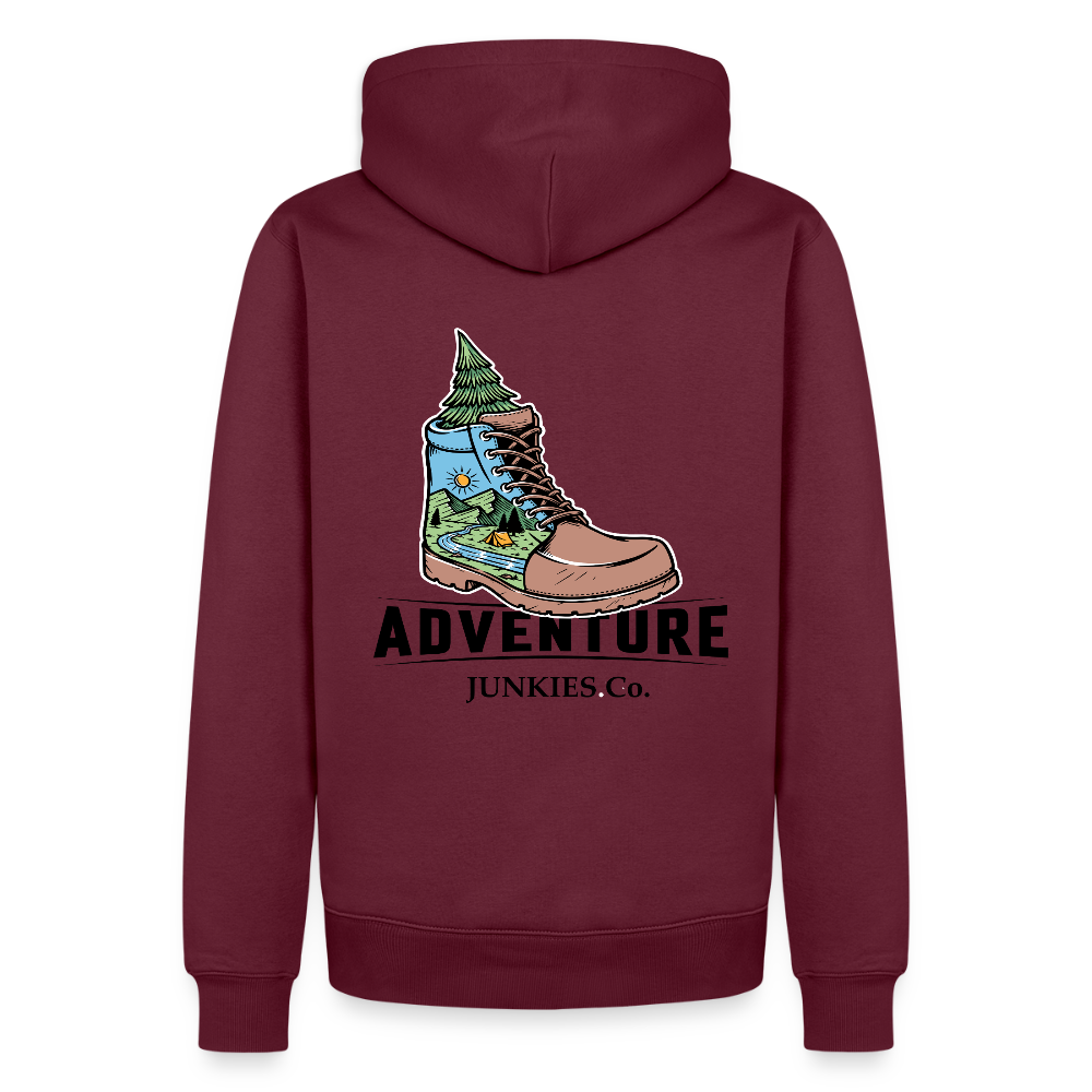 Men’s Premium Hiking/Walking  Hoodie - burgundy