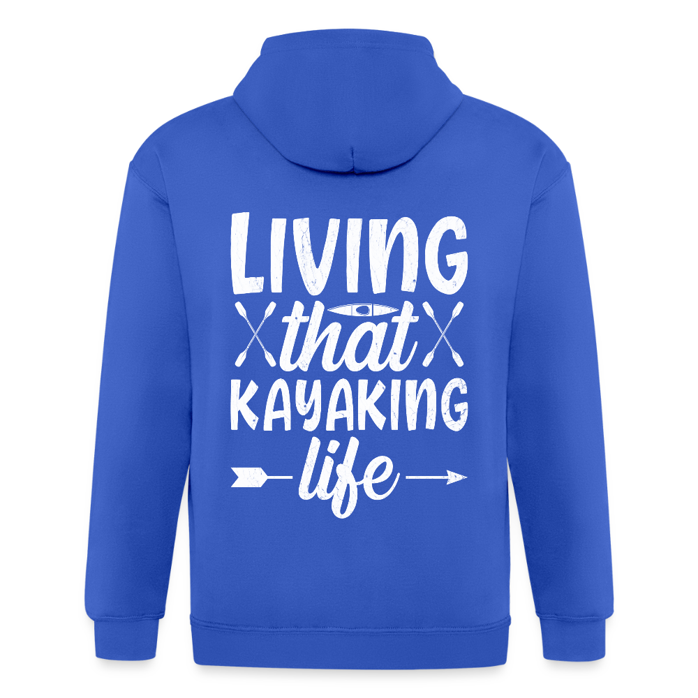 Unisex Heavyweight Hooded Jacket - royal blue