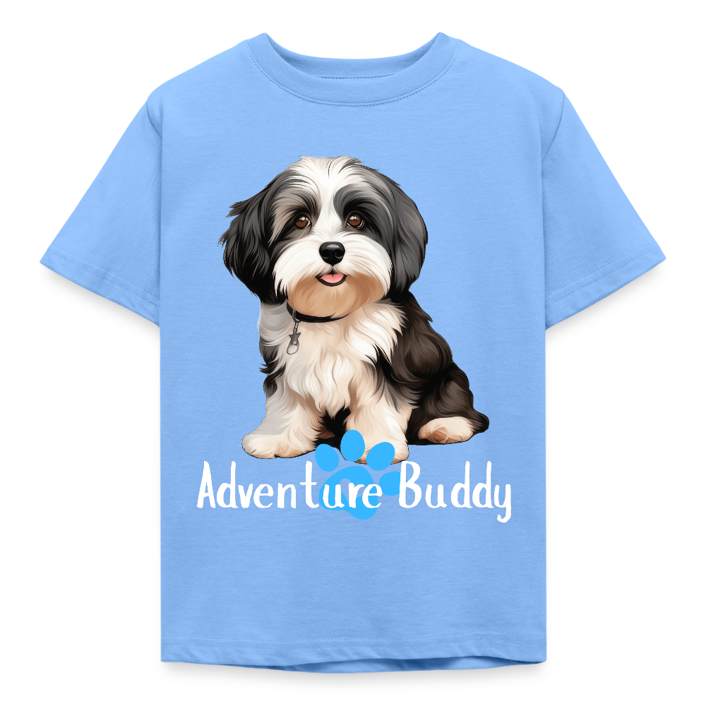Children's T-Shirt  {Customise Breed & Paw } - sky blue