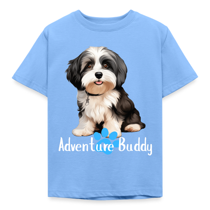 Children's T-Shirt  {Customise Breed & Paw } - sky blue