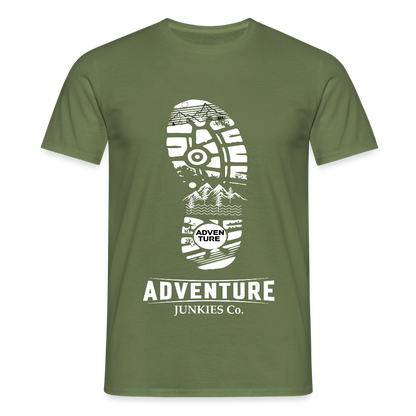 Men's Hiking & Walking T-Shirt - military green