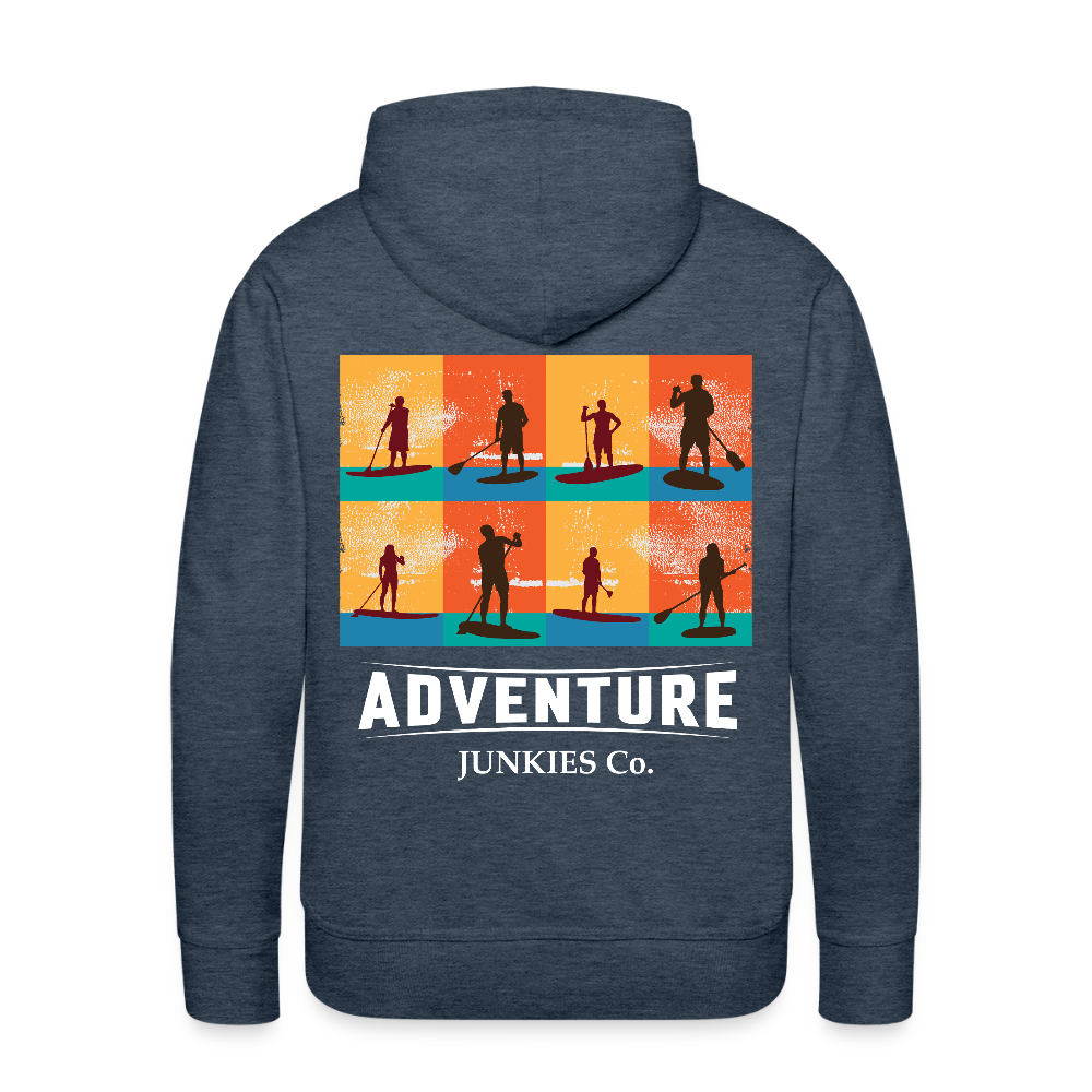 Men’s Premium Water Fun Hoodie - heather denim