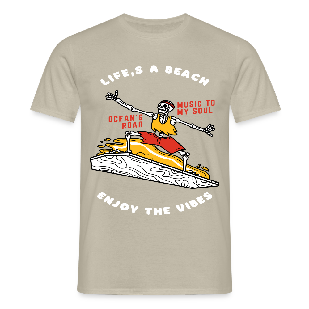 Men's T-Shirt Water - sand beige