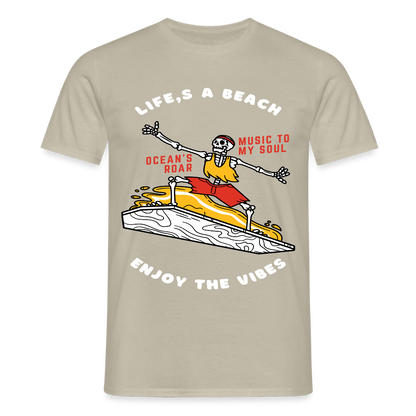 Men's T-Shirt Water - sand beige