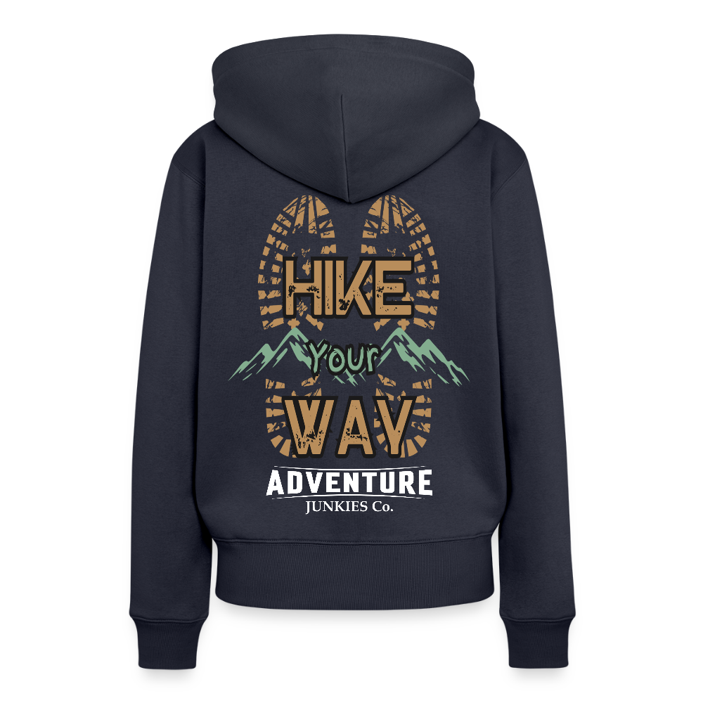 Women’s Premium  Hiking / Walking Hoodie - navy