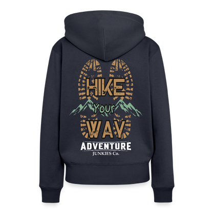 Women’s Premium  Hiking / Walking Hoodie - navy