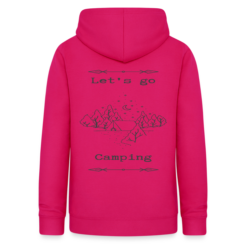 Women's Camping  Hoodie - dark pink