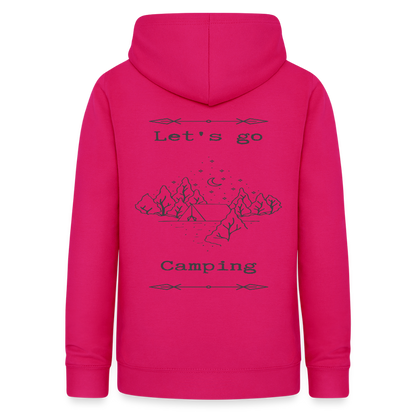 Women's Camping  Hoodie - dark pink