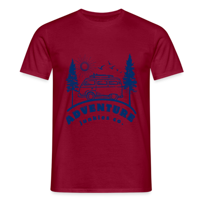 Men's Camping T-Shirt - brick red