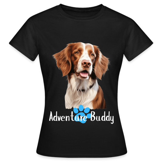 Women's T-Shirt   {Customise Breed & Paw } - black