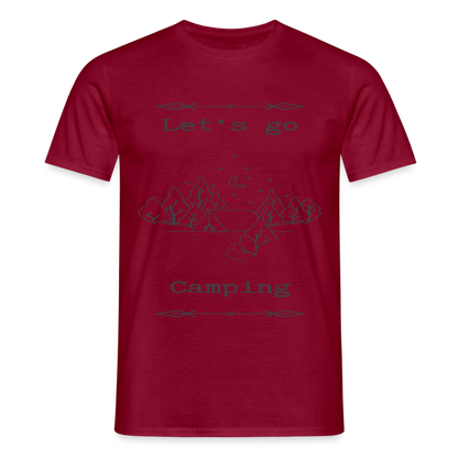 Men's  Camping T-Shirt - brick red