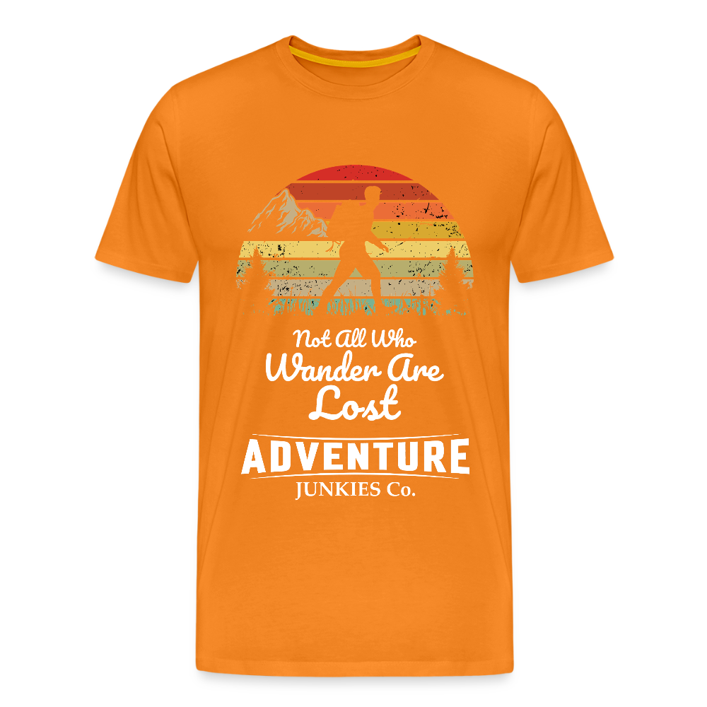 Men’s T-Shirt Front Design Not All that Wander - orange