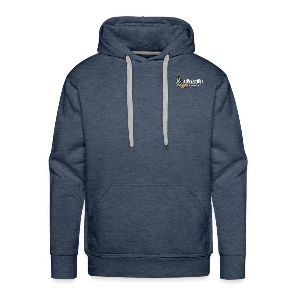 Men’s Premium pet Hoodie - heather denim