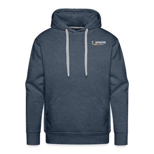 Men’s Premium pet Hoodie - heather denim