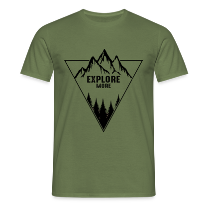 Men's Hiking & Walking  T-Shirt - military green