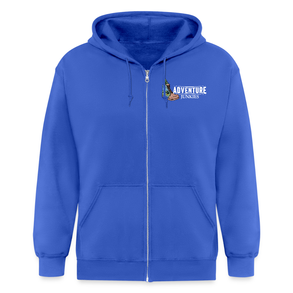 Adult Unisex Heavyweight Hooded Jacket - royal blue