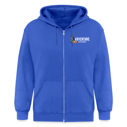 Adult Unisex Heavyweight Hooded Jacket - royal blue