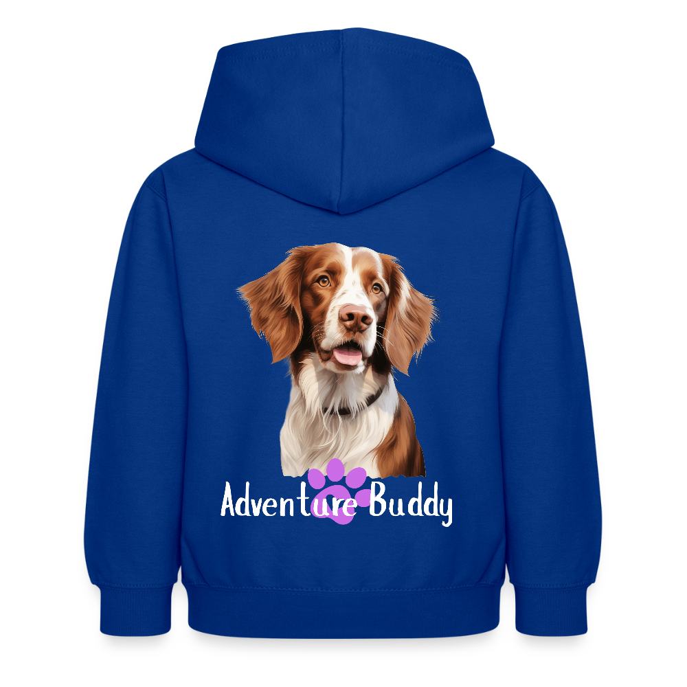 Children's Unisex  Hoodie { Customise Breed & Paw } - bright royal
