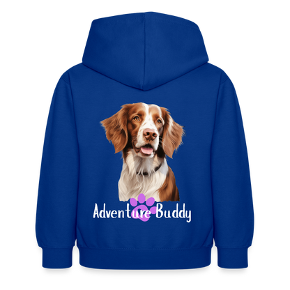 Children's Unisex  Hoodie { Customise Breed & Paw } - bright royal