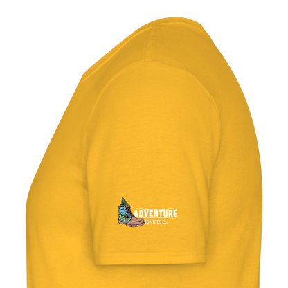 Men's  Camping T-Shirt - yellow