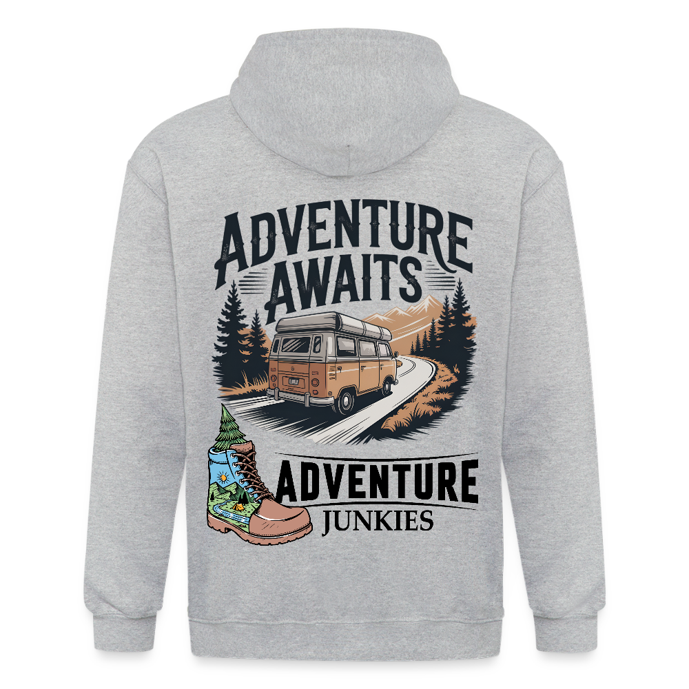 Unisex Heavyweight Hooded Jacket - heather grey