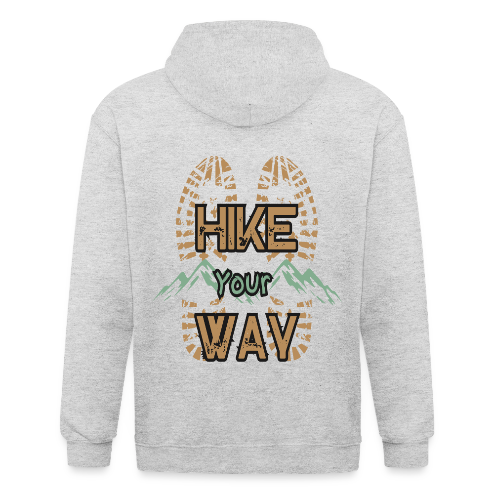 Adult Unisex Heavyweight Hooded Jacket - heather white