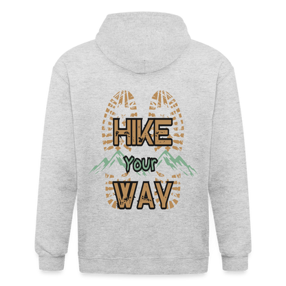 Adult Unisex Heavyweight Hooded Jacket - heather white