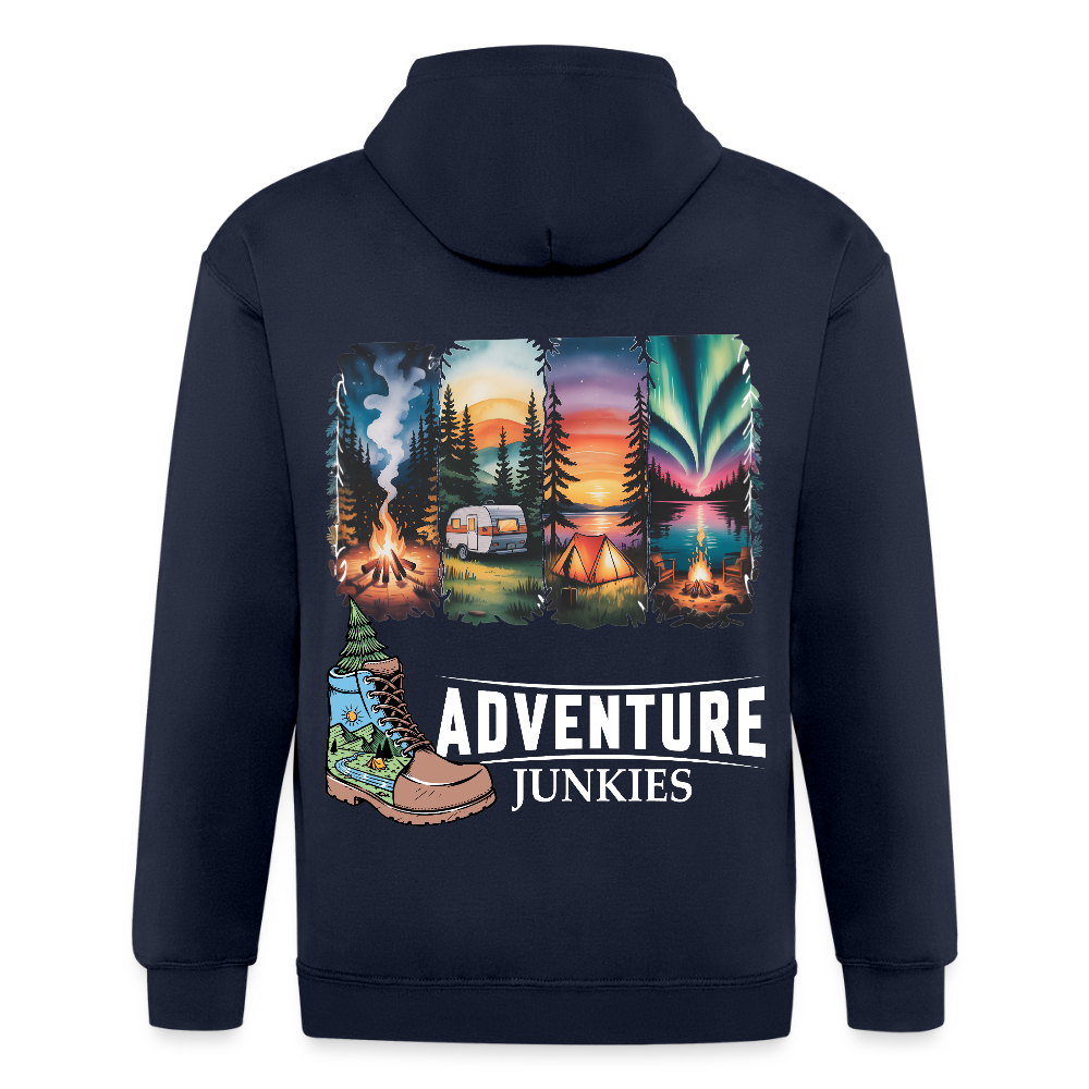 Unisex Heavyweight Hooded Jacket - navy