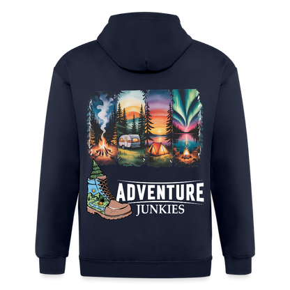 Unisex Heavyweight Hooded Jacket - navy