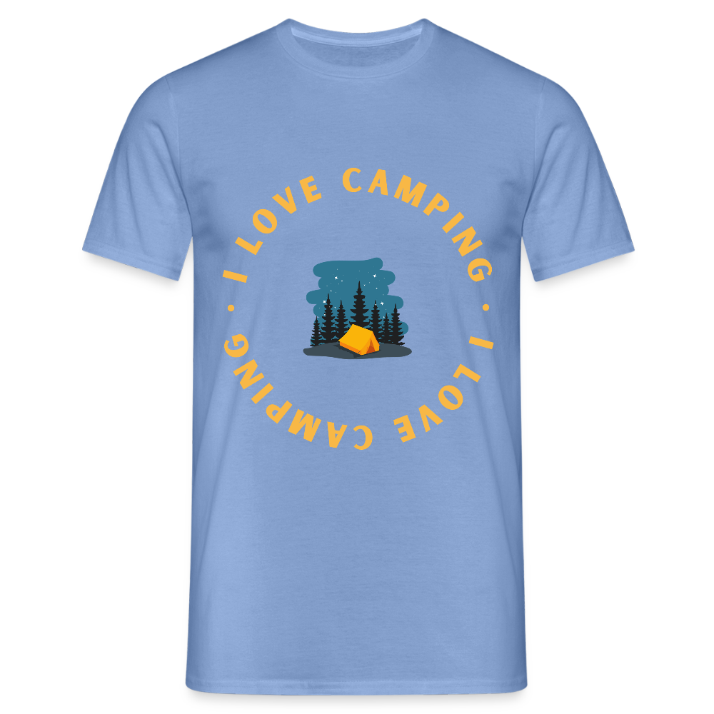 Men's Camping  T-Shirt - carolina blue