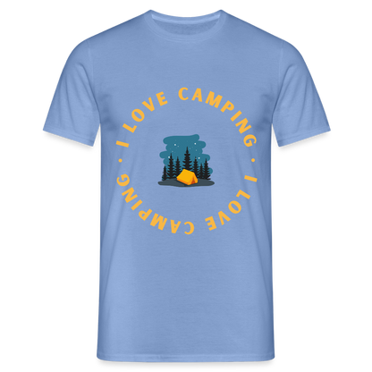 Men's Camping  T-Shirt - carolina blue