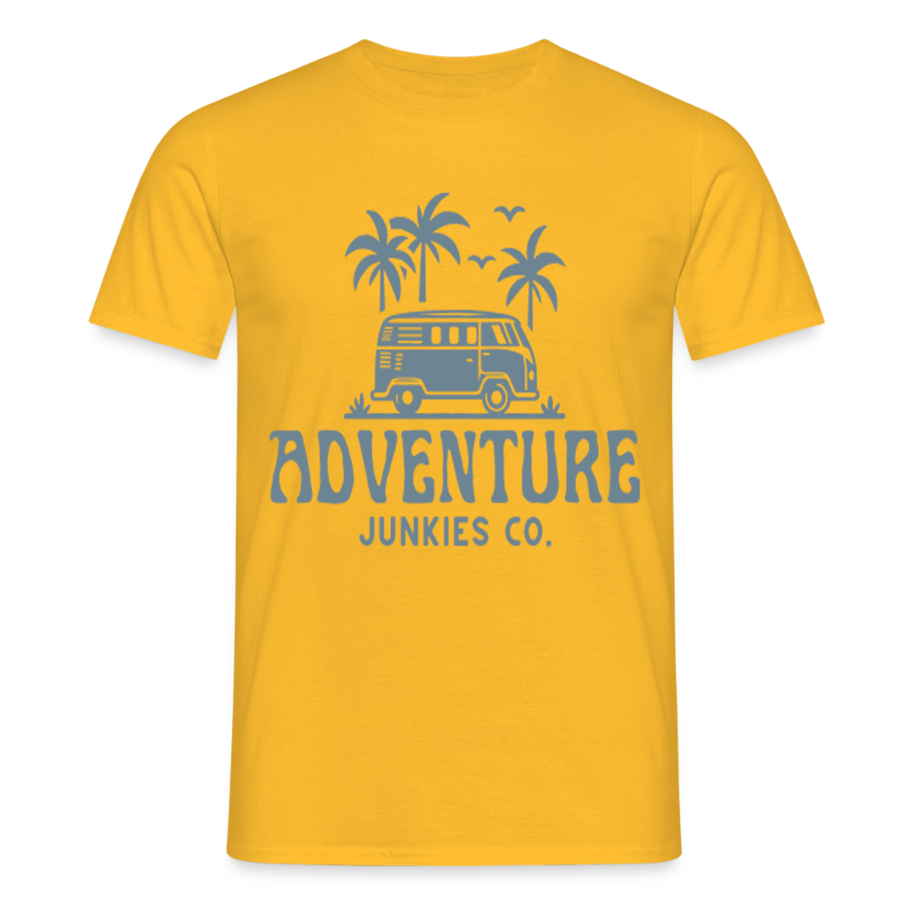 Men's  Camping T-Shirt - yellow