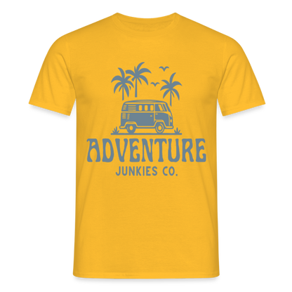 Men's  Camping T-Shirt - yellow