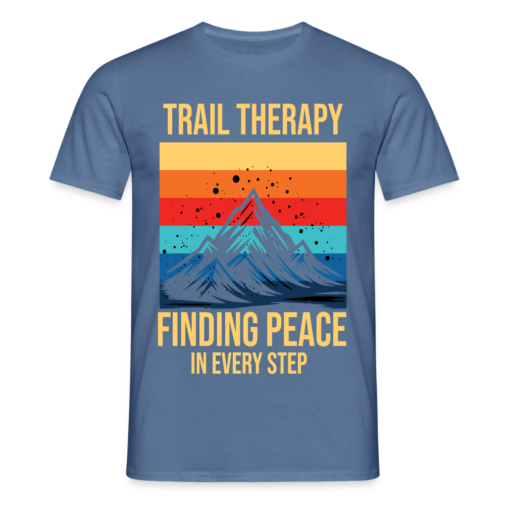 Men's Hiking & Walking T-Shirt - dove blue 