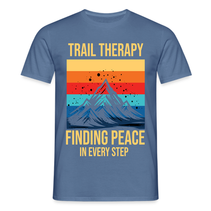 Men's Hiking & Walking T-Shirt - dove blue 