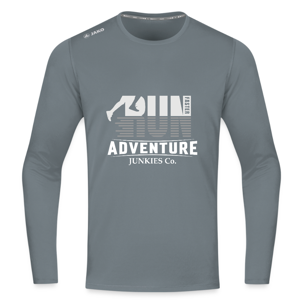 Long Sleeve Breathable Running Top - grey