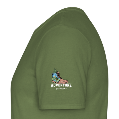 Men's T-Shirt Water Adventures - military green