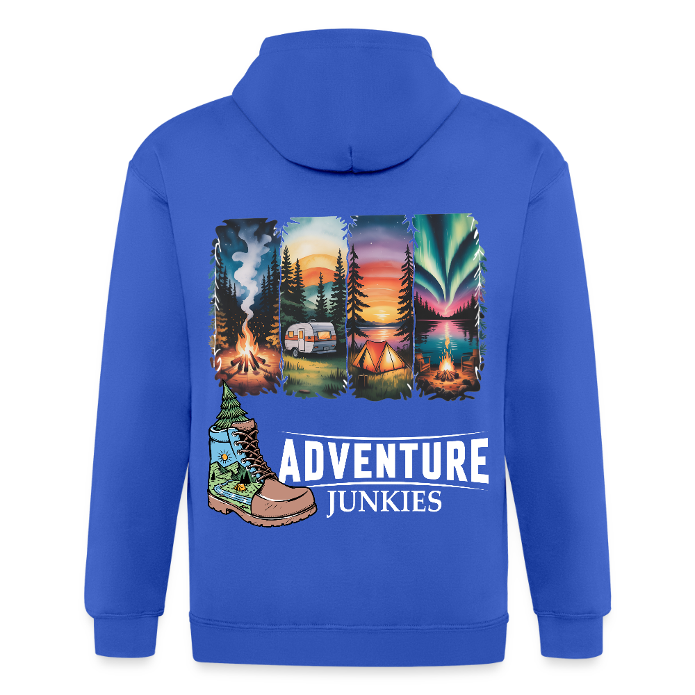 Unisex Heavyweight Hooded Jacket - royal blue