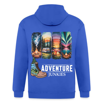 Unisex Heavyweight Hooded Jacket - royal blue