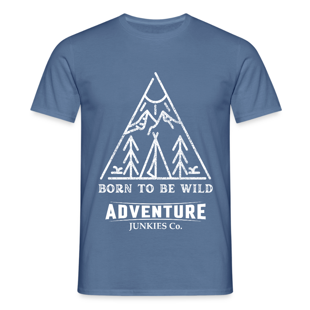 Men's Hiking & Walking T-Shirt - dove blue 