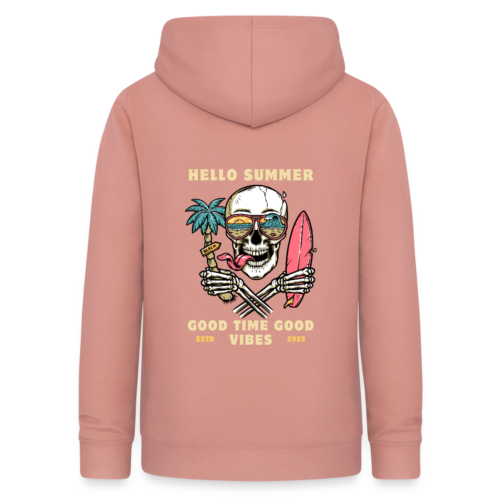 Women's Camping Hoodie - dusky rose