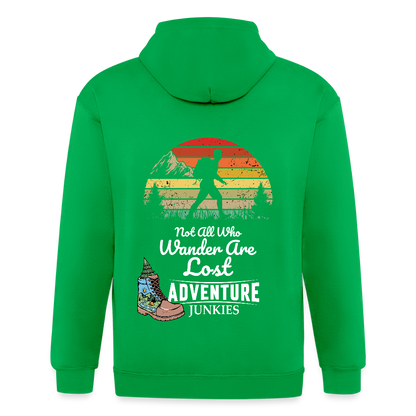 Adult Unisex Heavyweight Hooded Jacket - kelly green