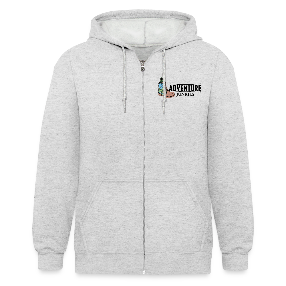 Adult Unisex Heavyweight Hooded Jacket - heather white