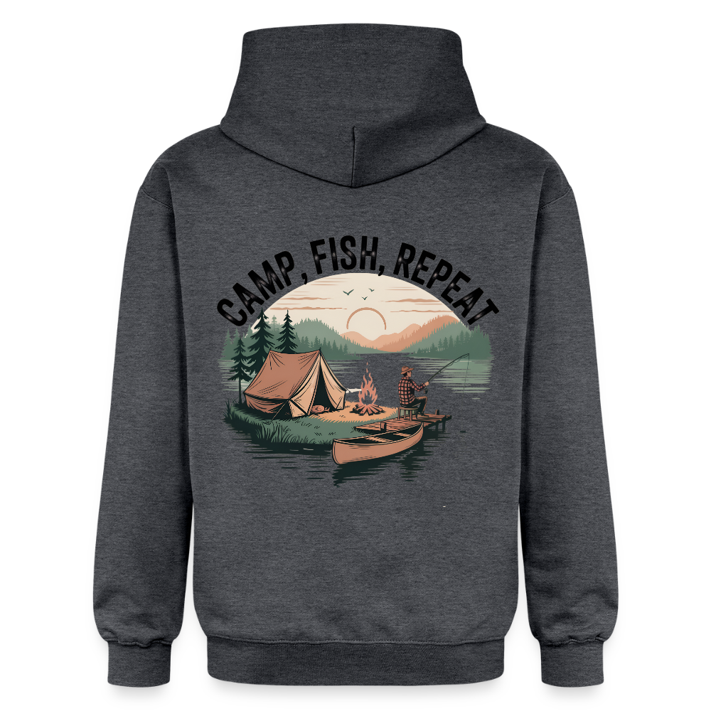 Unisex Midweight Hoodie - dark heather grey