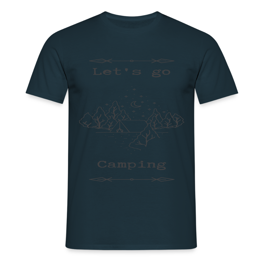 Men's  Camping T-Shirt - navy