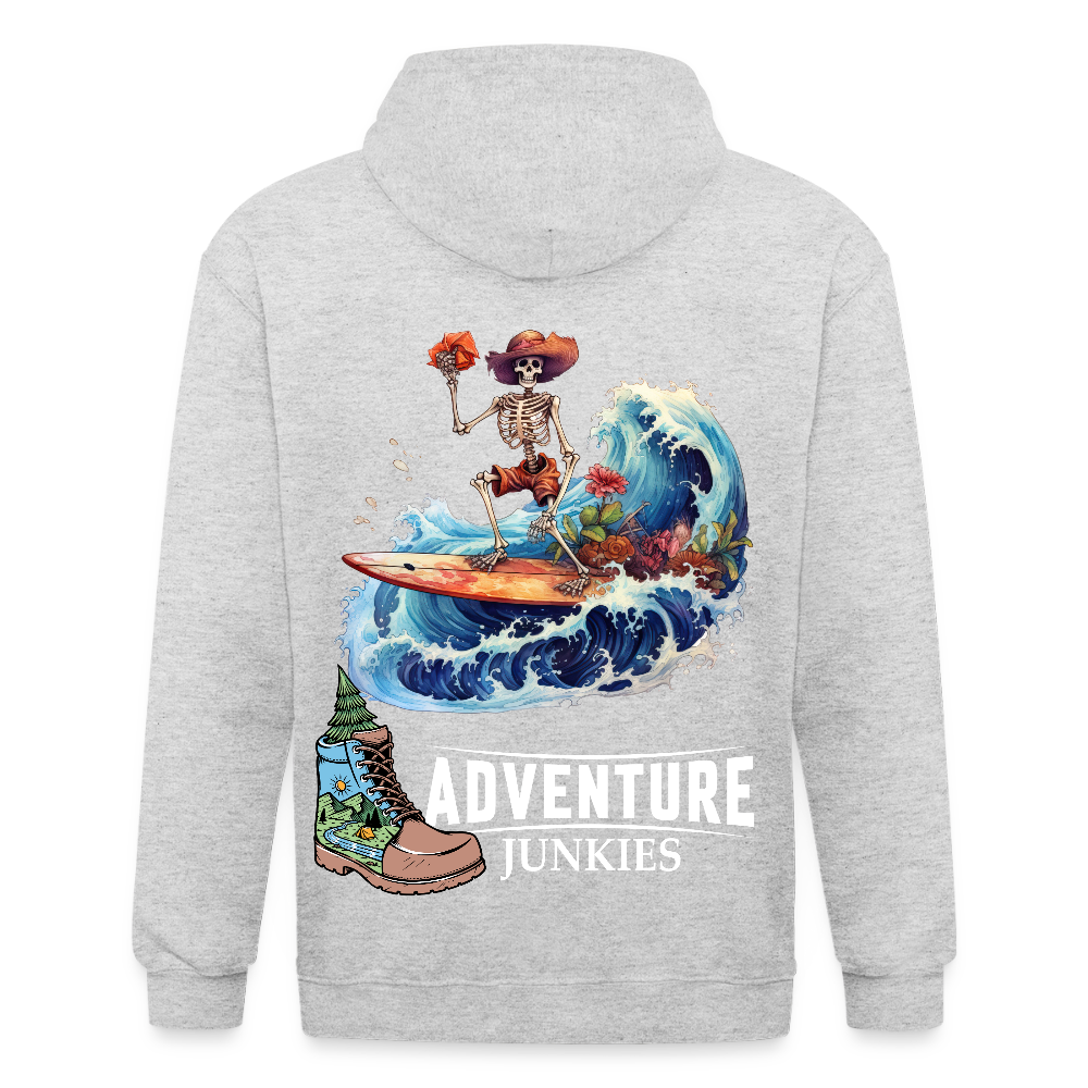Adult Unisex Heavyweight Hooded Jacket - heather white