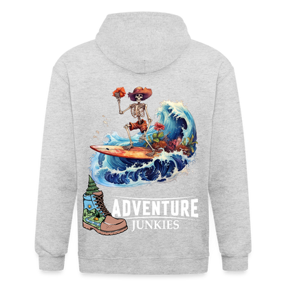 Adult Unisex Heavyweight Hooded Jacket - heather white