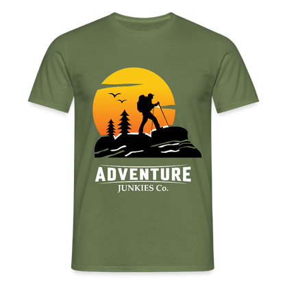 Men's Hiking & Walking T-Shirt - military green