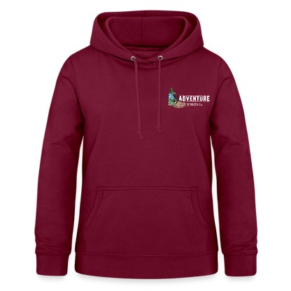 Women's Hoodie Water Adventures - bordeaux